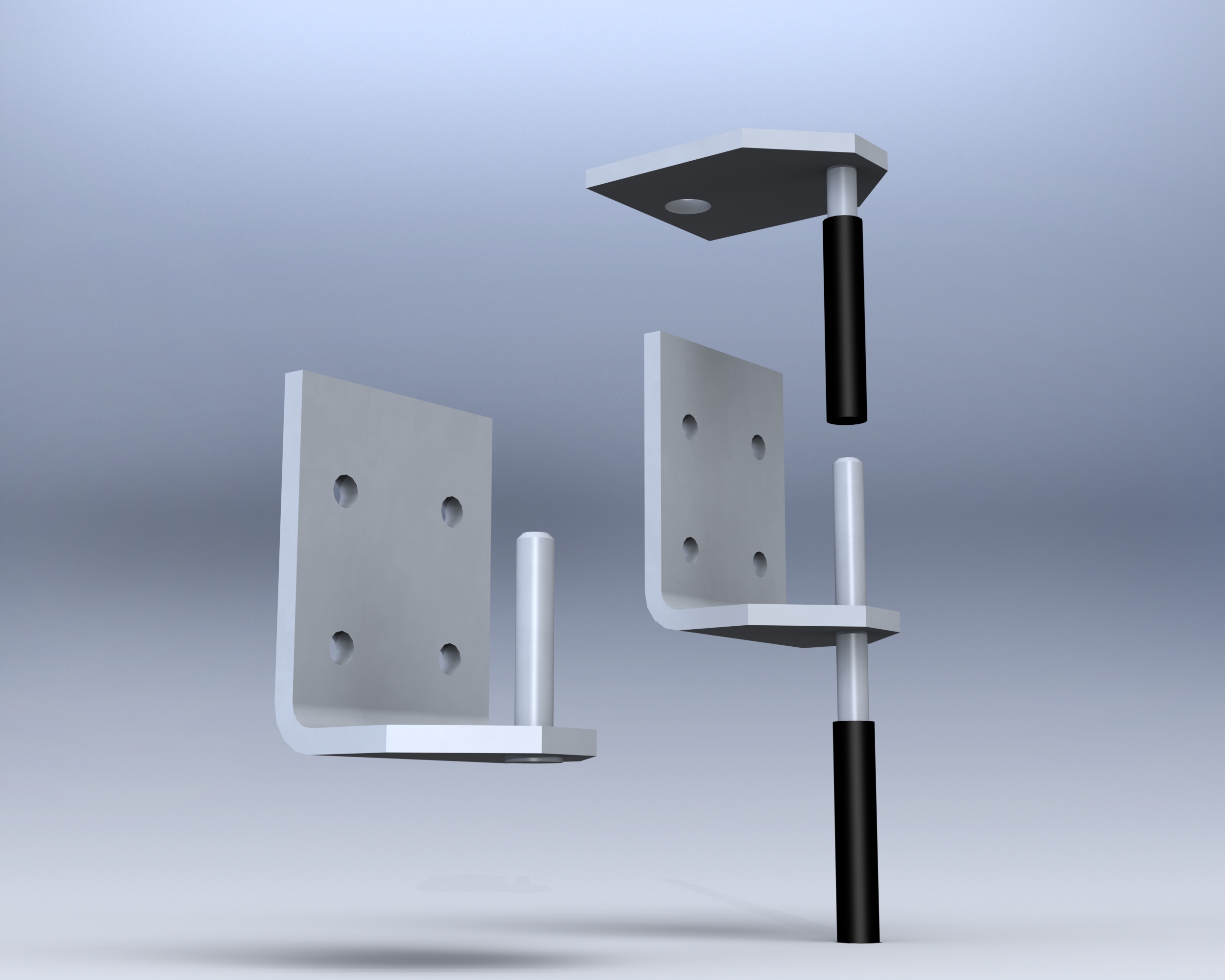 天然石材固定支架(分解图)